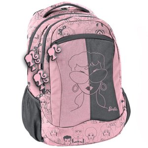 Iskolai hátizsák Barbie Rózsaszín-szürke-4